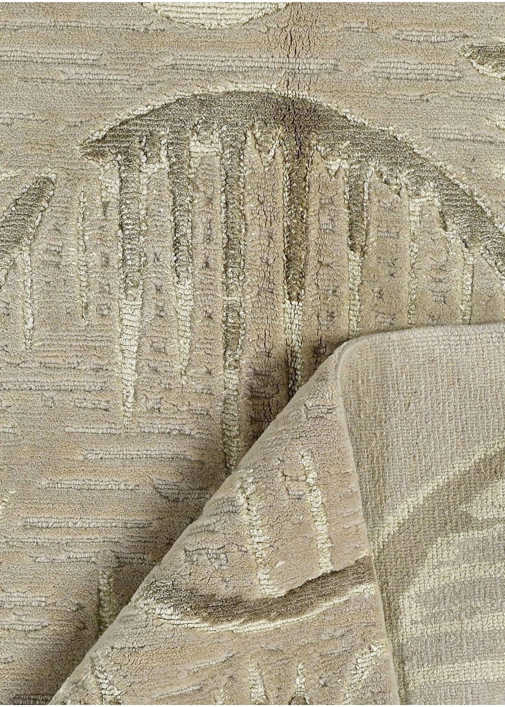 Lunira El Dokuma Yün ve İpek Halı 149x91 cm NPL102342149X91136
