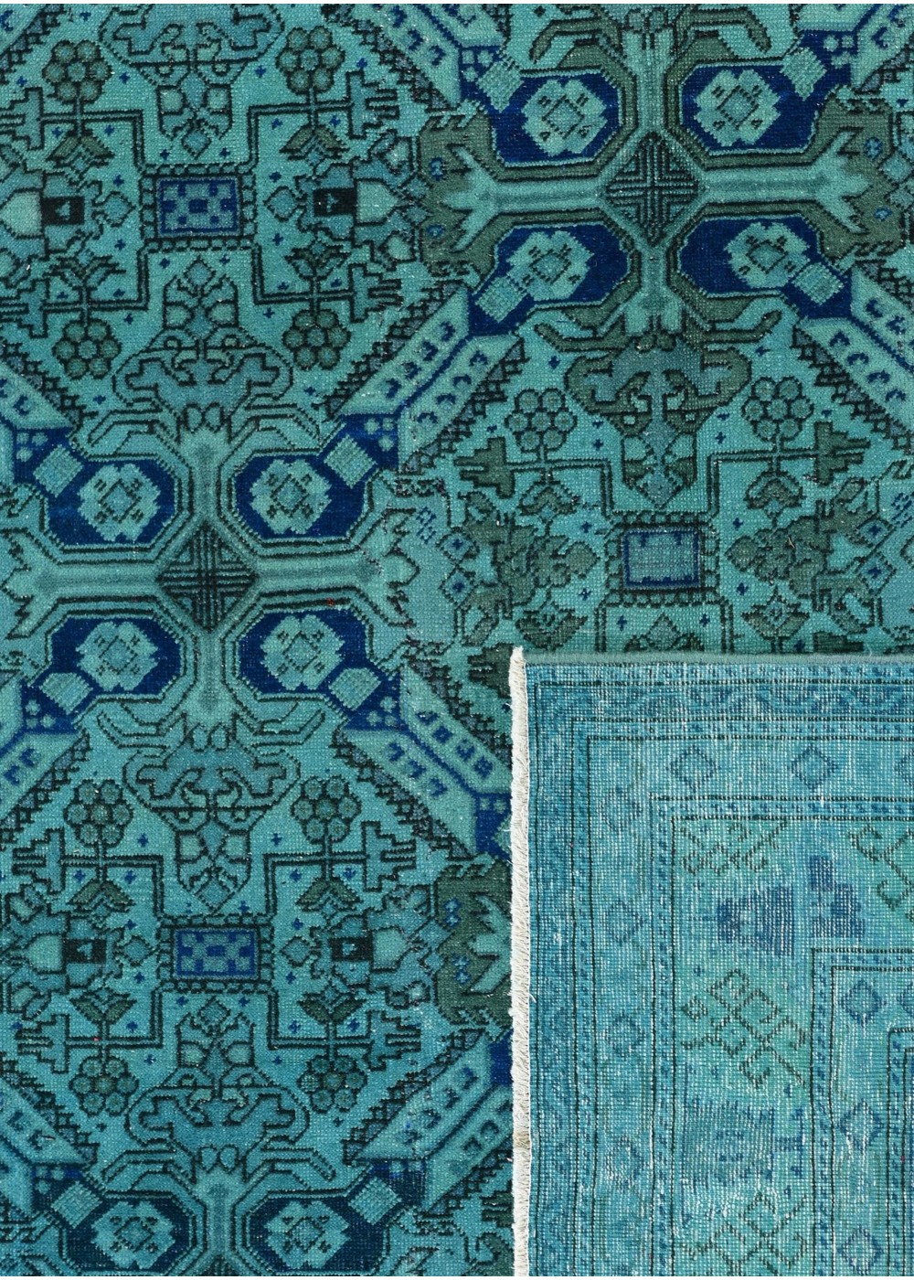 Obsidian GridVintage El Dokuma Yün Halı 277x195 cm AND991067277X19554
