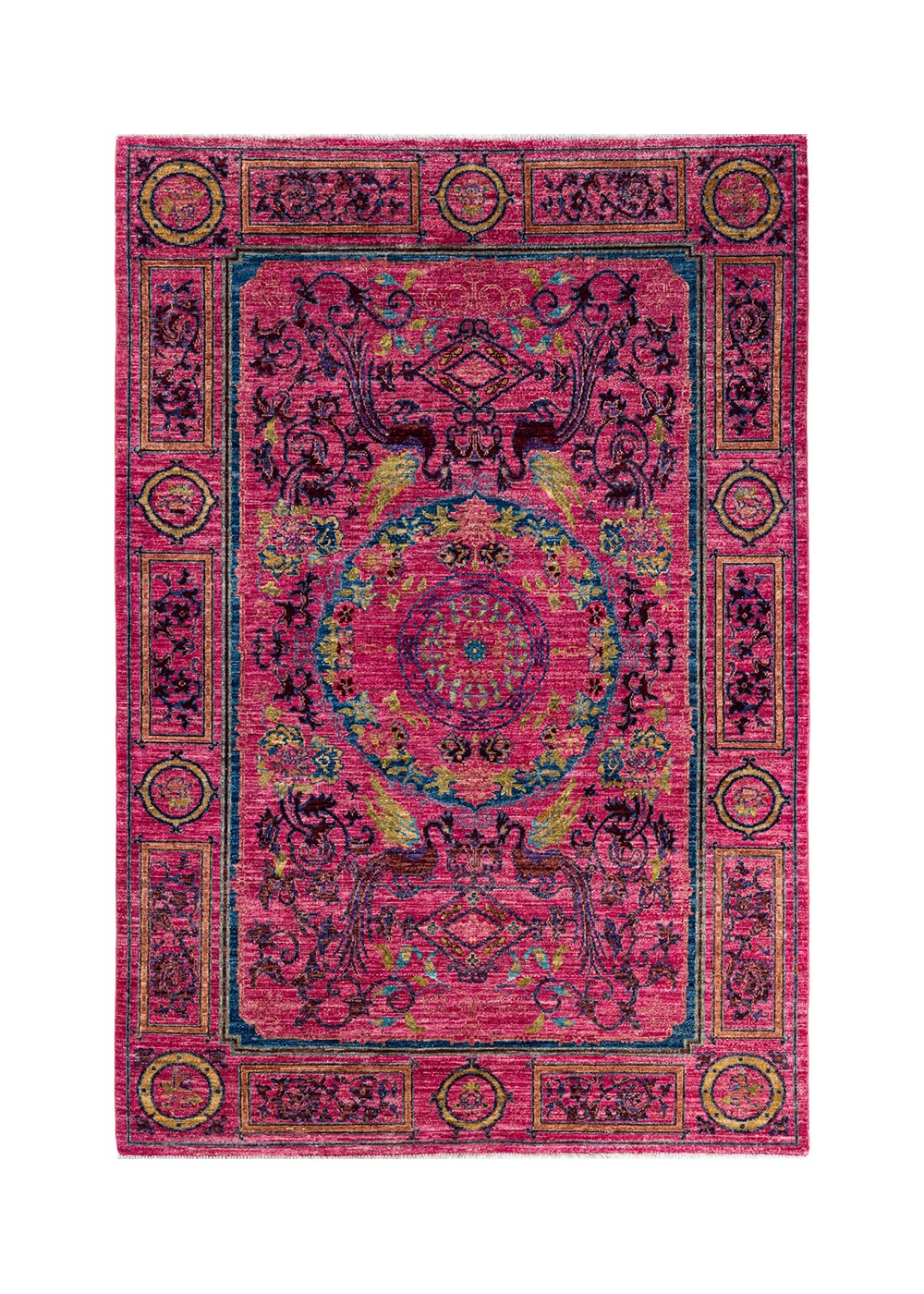 Morris El Dokuma Yün ve İpek Halı 221x154 cm AND234181221X154340