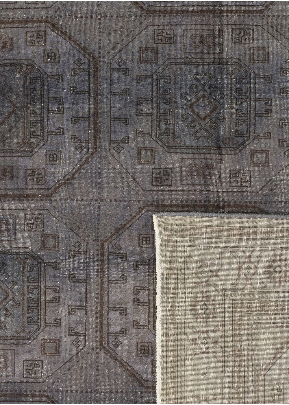 Anatolian Cubist Vintage El Dokuma Yün Halı 288x196 cm AND152008288X196564