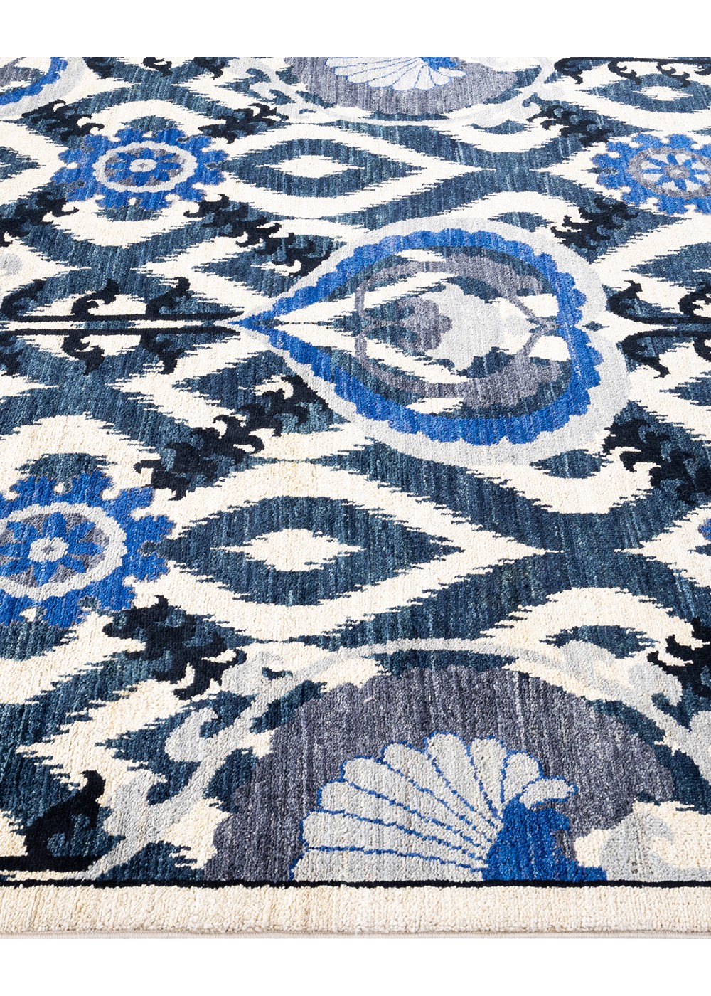 Anor Blue El Dokuma Yün ve İpek Halı 225x152 cm AND234171225X152342