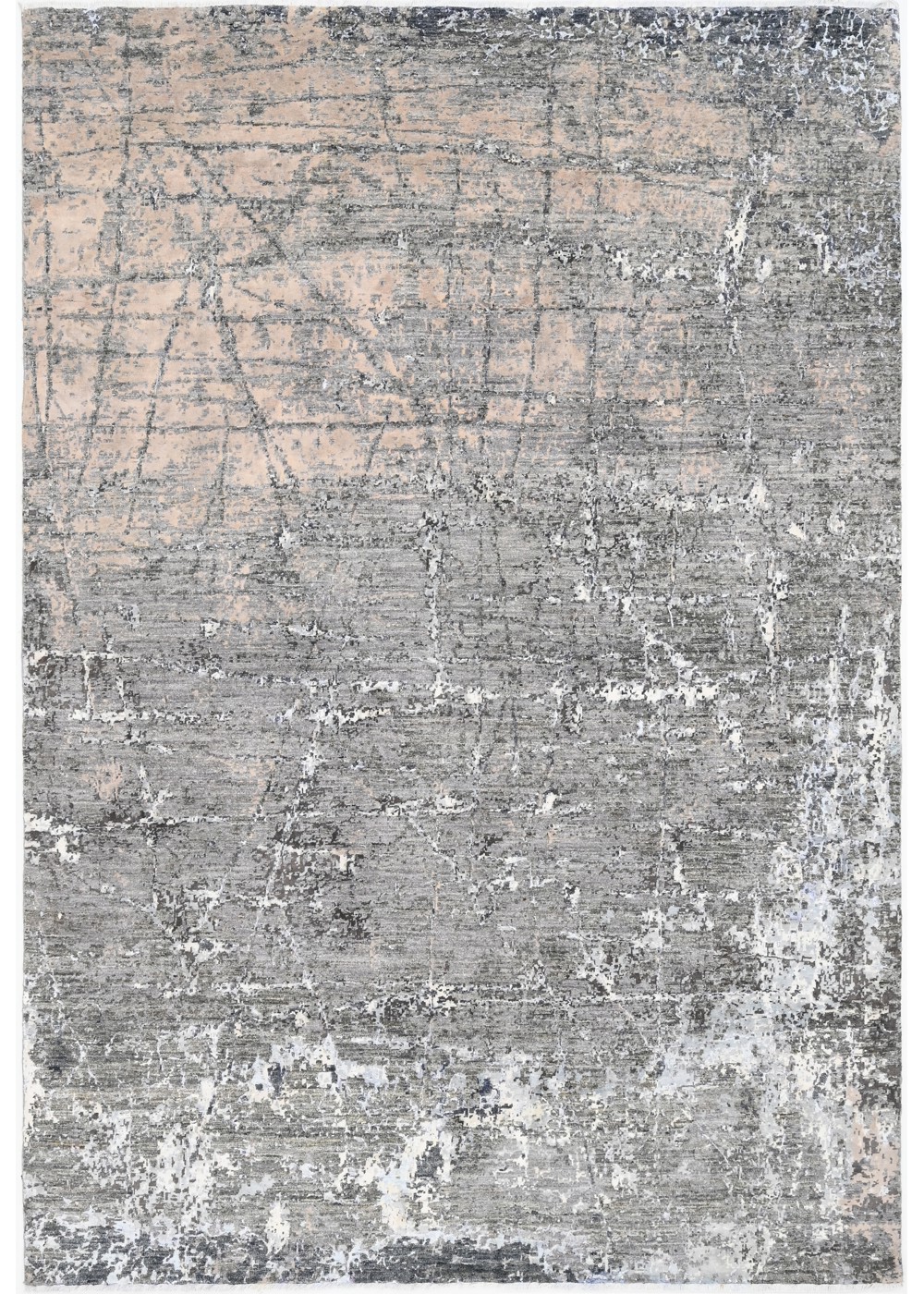 Ashen Lines El Dokuma Yün ve İpek Halı 248x170 cm AND238033248X170422