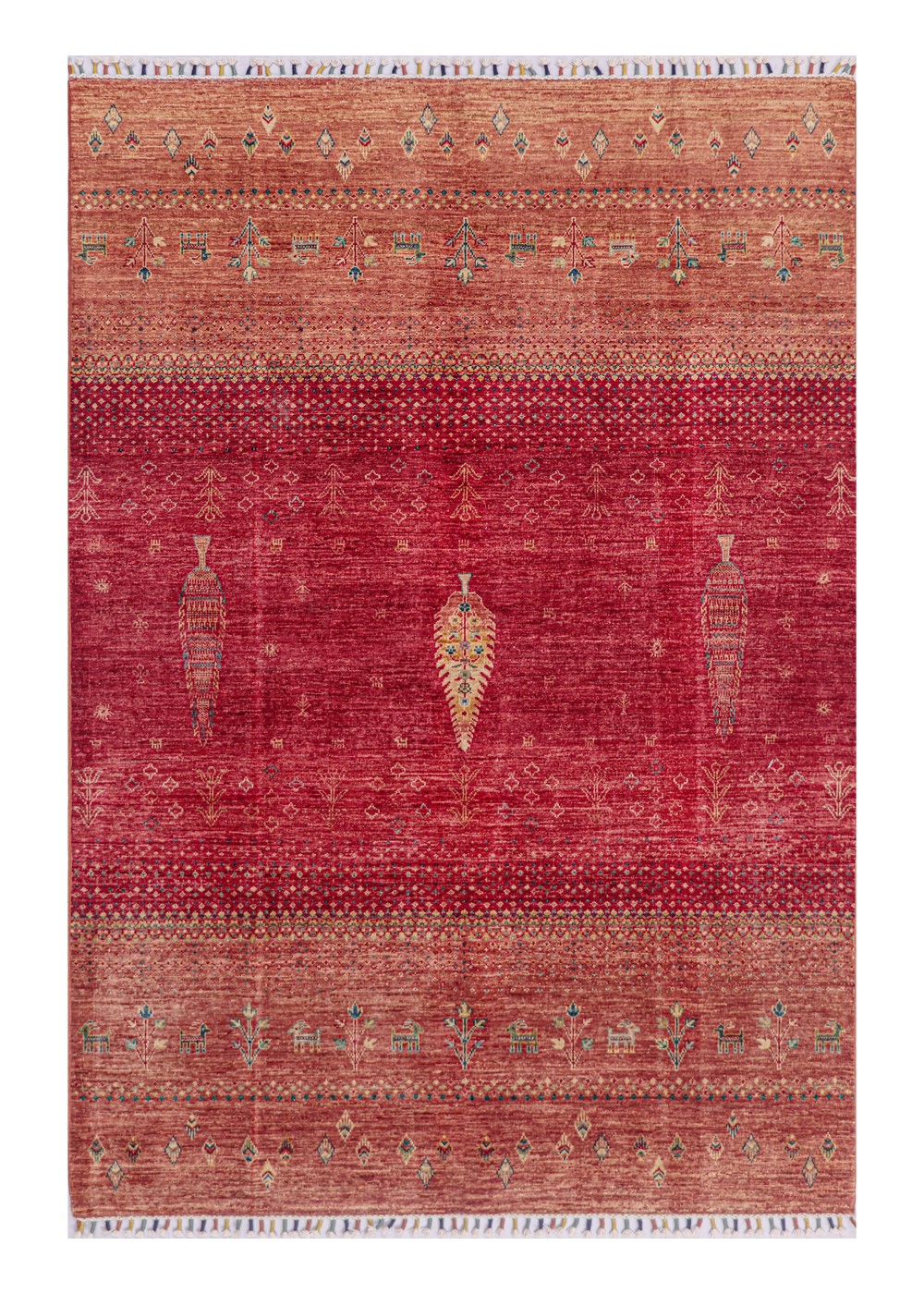 Crimson Cypress El Dokuma Yün ve İpek Halı 241x167 cm AND237070241X167402