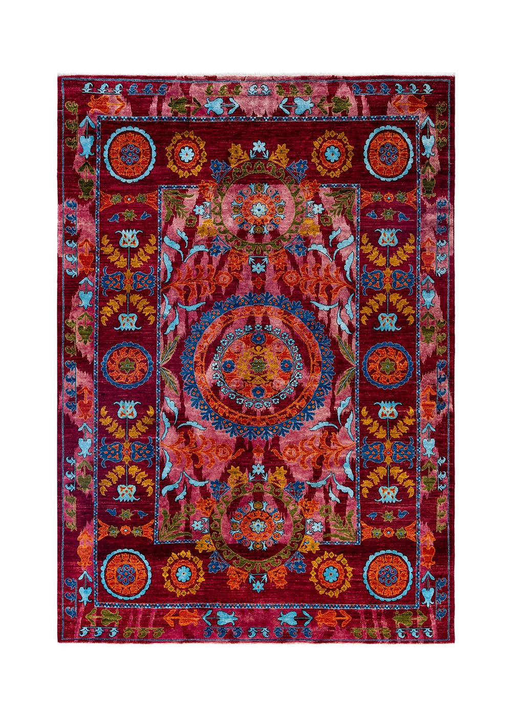 Khiva El Dokuma Yün ve İpek Halı 255x182 cm AND237207255X182464