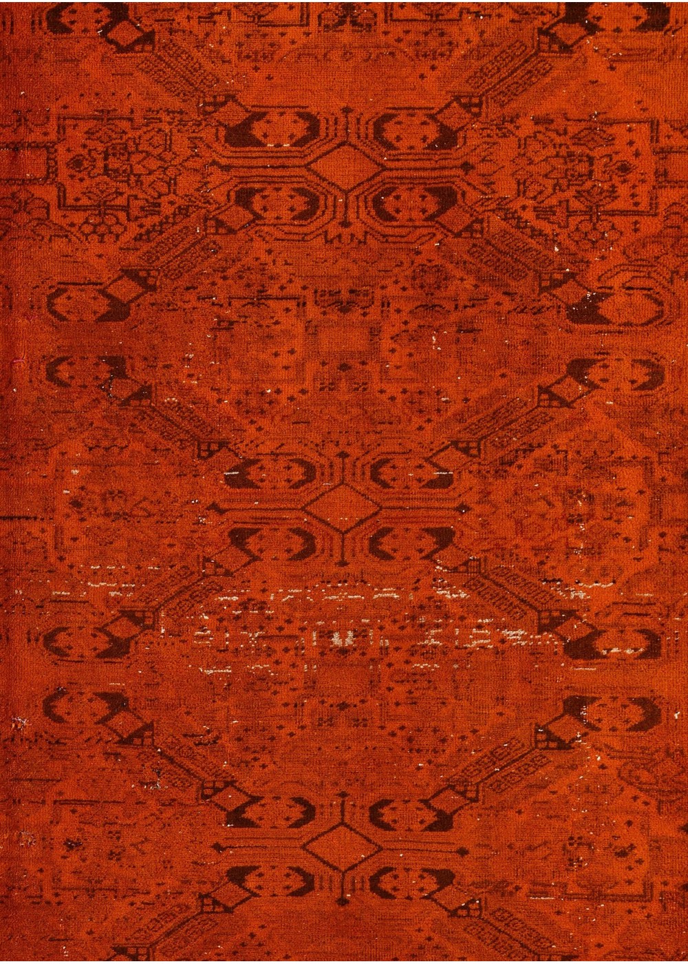 Saffron Grid Vintage El Dokuma Yün Halı 277x195 cm AND186022277X195541