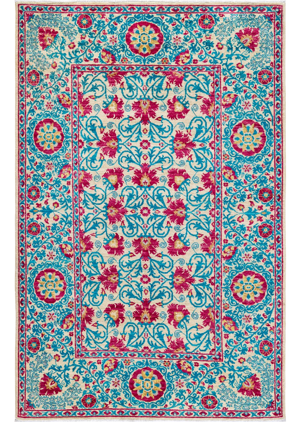 Fergana El Dokuma Yün ve İpek Halı 236x153 cm AND236165236X153361