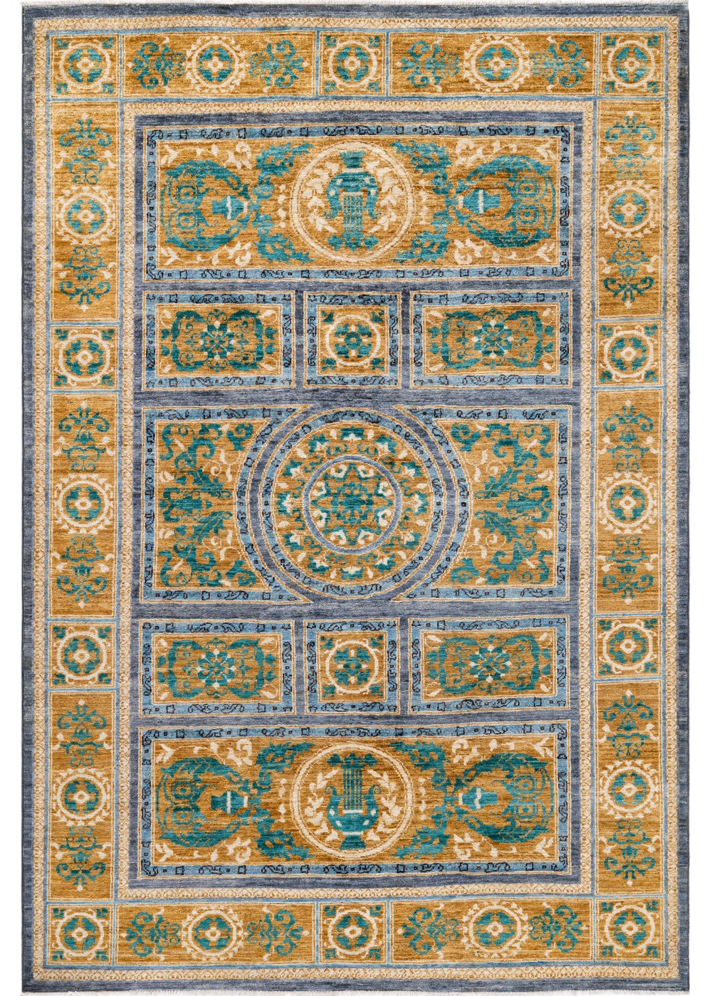 Mosaic Royale El Dokuma Yün ve İpek Halı 222x151 cm AND236171222X151335