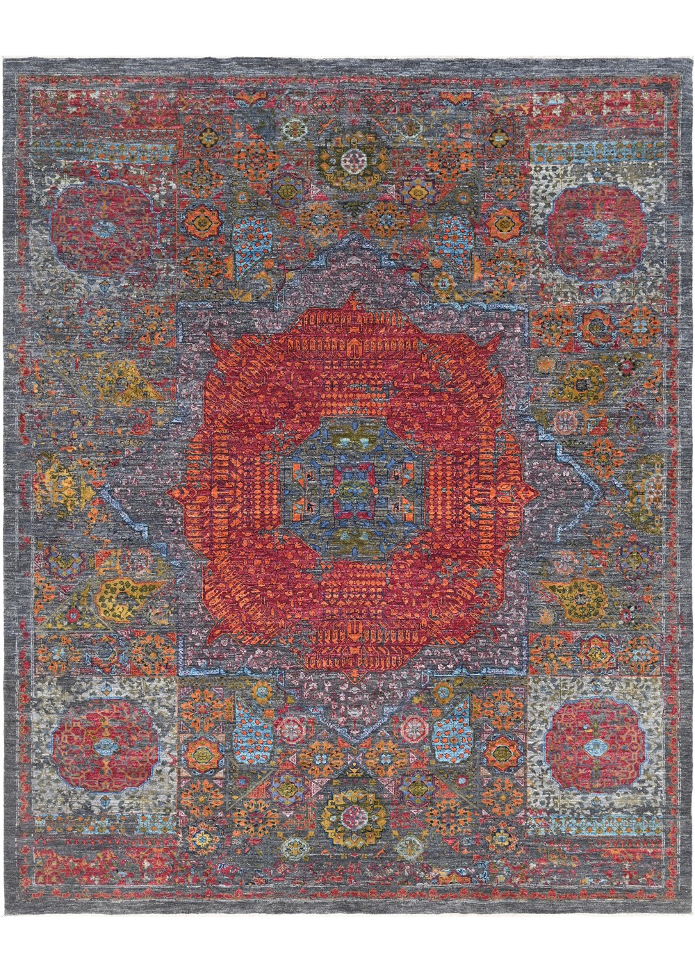 Medallion El Dokuma Yün ve İpek Halı 3067x246 cm AND2381143067X246753