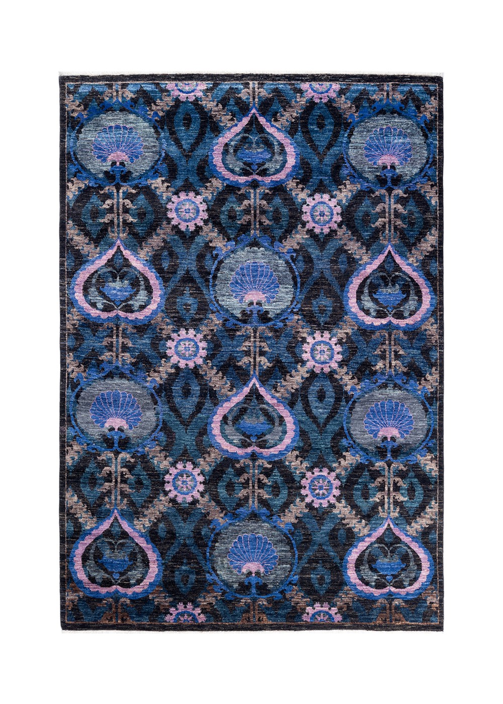 Anor Pink Hand-Woven Wool And Silk Rug 278x190 cm AND234176278X190528