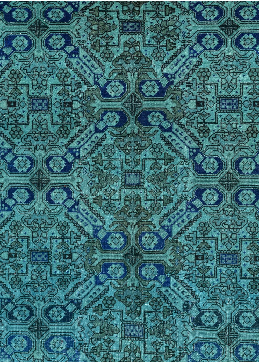 Obsidian GridVintage El Dokuma Yün Halı 277x195 cm AND991067277X19554