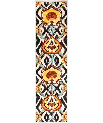Anor Hand-Woven Wool And Silk Rug 292x080 cm AND236270292X080234 Anor Hand-Woven Wool And Silk Rug 292x080 cm