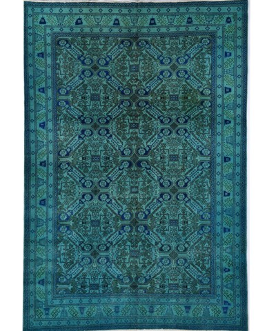 Obsidian GridVintage El Dokuma Yün Halı 277x195 cm AND991067277X19554 