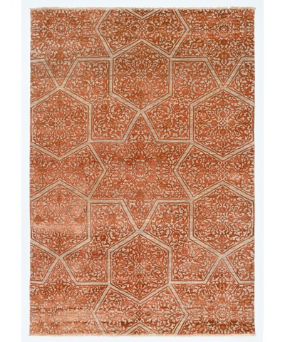 Baroque Hand-Woven Wool And Silk Rug 251x171 cm AND236189251X171429 Baroque Hand-Woven Wool And Silk Rug 251x171 cm