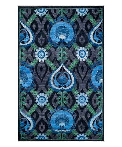 Anor Green Hand-Woven Wool And Silk Rug 240x153 cm AND234172240X153367 Anor Green Hand-Woven Wool And Silk Rug 240x153 cm