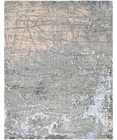 Ashen Lines Hand-Woven Wool And Silk Rug 310x244 cm AND2381123107X244749 Ashen Lines Hand-Woven Wool And Silk Rug 310x244 cm