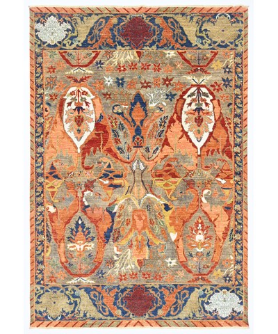 Bidjar Hand-Woven Wool And Silk Rug 301x201 cm AND236234301X201605 Bidjar Hand-Woven Wool And Silk Rug 301x201 cm