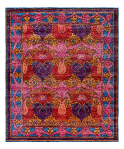Elmswood Hand-Woven Wool And Silk Rug 293x250 cm AND237211293X250733 Elmswood Hand-Woven Wool And Silk Rug 293x250 cm